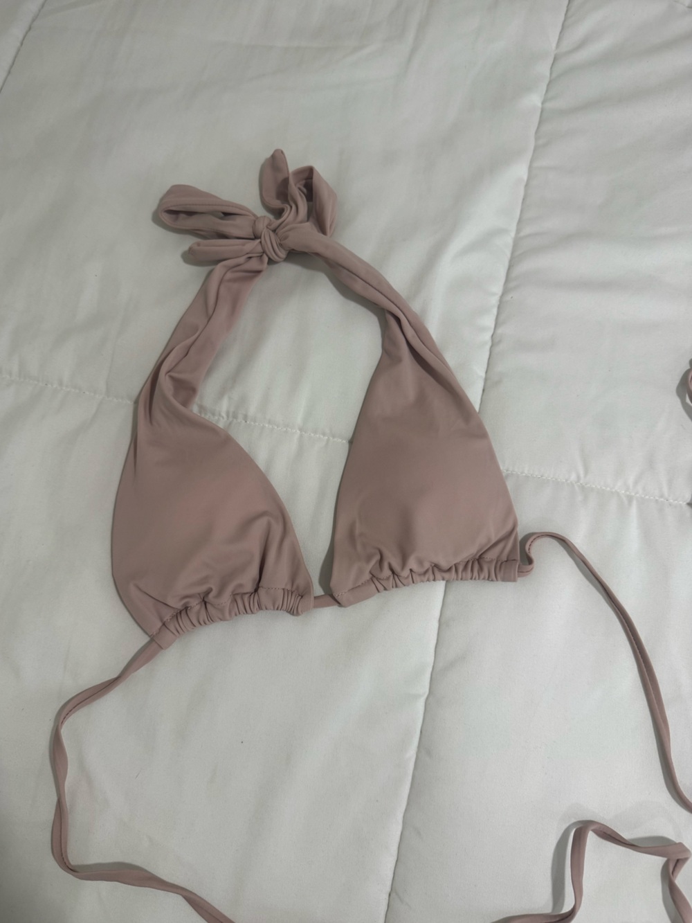 Light Pink Triangle Bikini Top